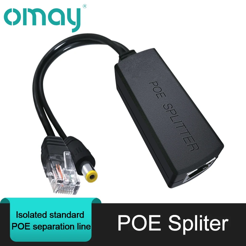 

PoE Splitter 48V To 12V POE Connectors Splitter Extender Injector IEEE802.3af/at 10/100M For Hikvision POE Splitters