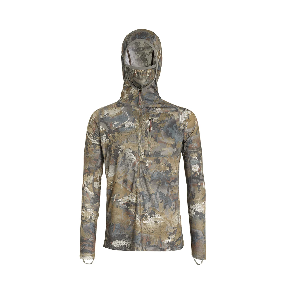 Herren Core Leichtgewicht Camouflage Kapuzenpullover T-Shirt für Jagd und Angeln - Atmungsaktiv Schnelltrocknend Feuchtigkeitsregulierend – Detail 21