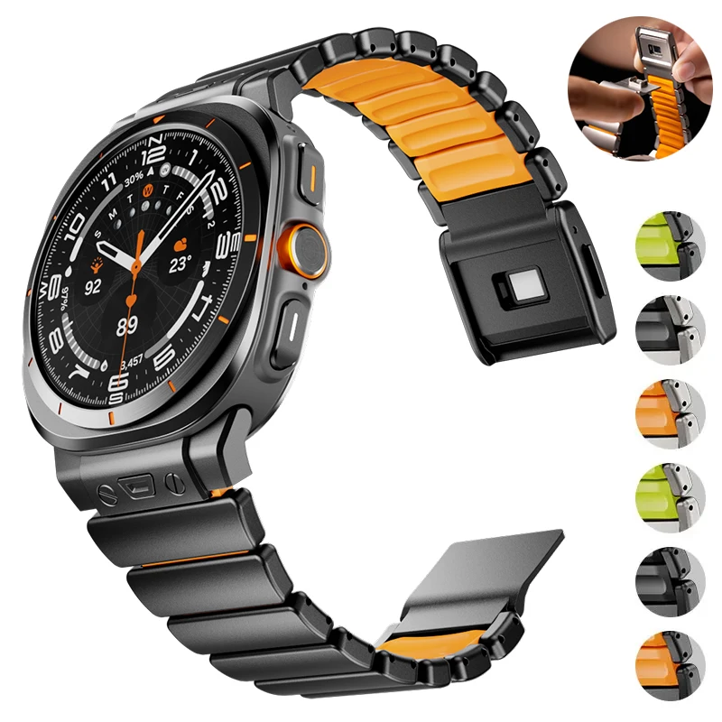 

Luxury Titanium Band for Samsung Watch Ultra 2025 2024 47MM Width Metal Strap for Galaxy Watch Ultra Series 47mm Watchband