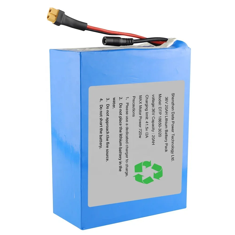 Custom Lithium batteries 48V 60V 36V 20Ah Electric motorcycle scooter battery for 500W 750W 1000W motor