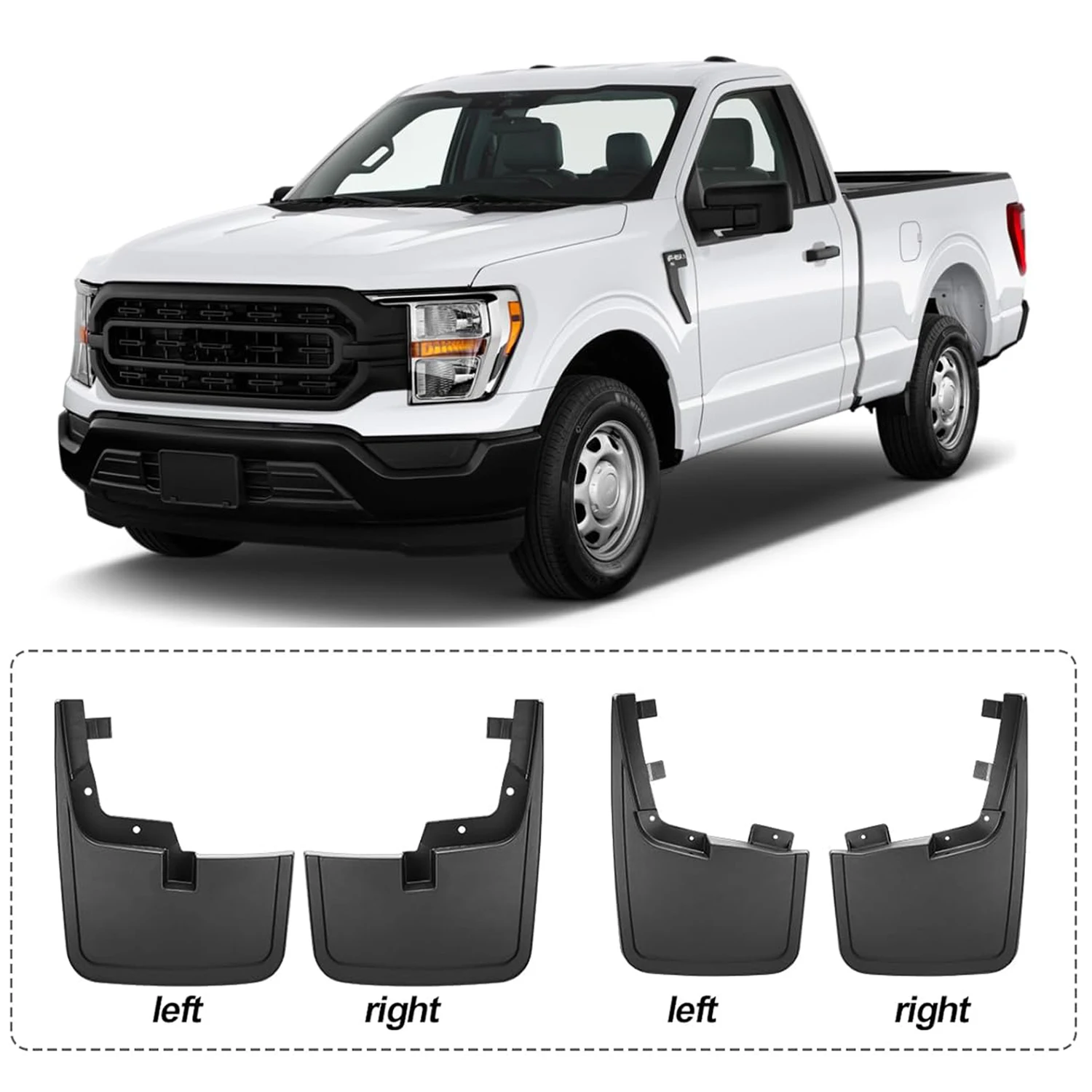 

Брызговики от грязи, брызговики, брызговики для Ford F-150 2015-2020 без фабричного брызговика