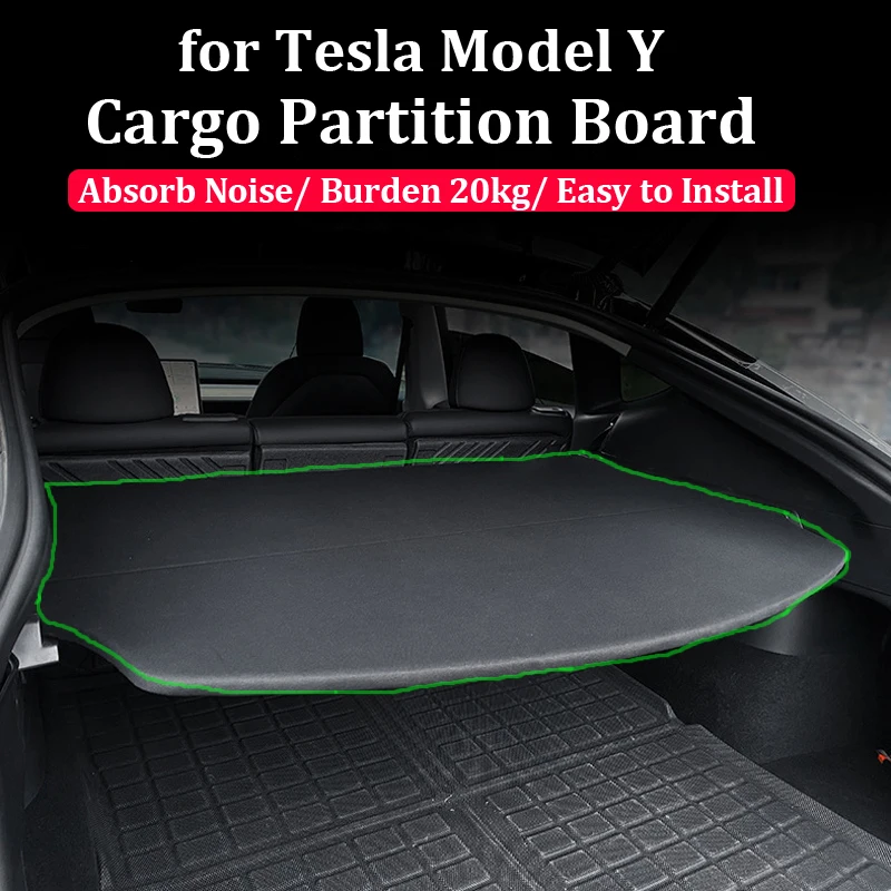 Pannello divisorio per copertura del carico per Tesla Model Y 2022 tenda per bagagliaio posteriore Privacy isolamento acustico Organizer accessori