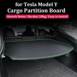 Pannello divisorio per copertura del carico per Tesla Model Y 2022 tenda per bagagliaio posteriore Privacy isolamento acustico Organizer accessori per auto