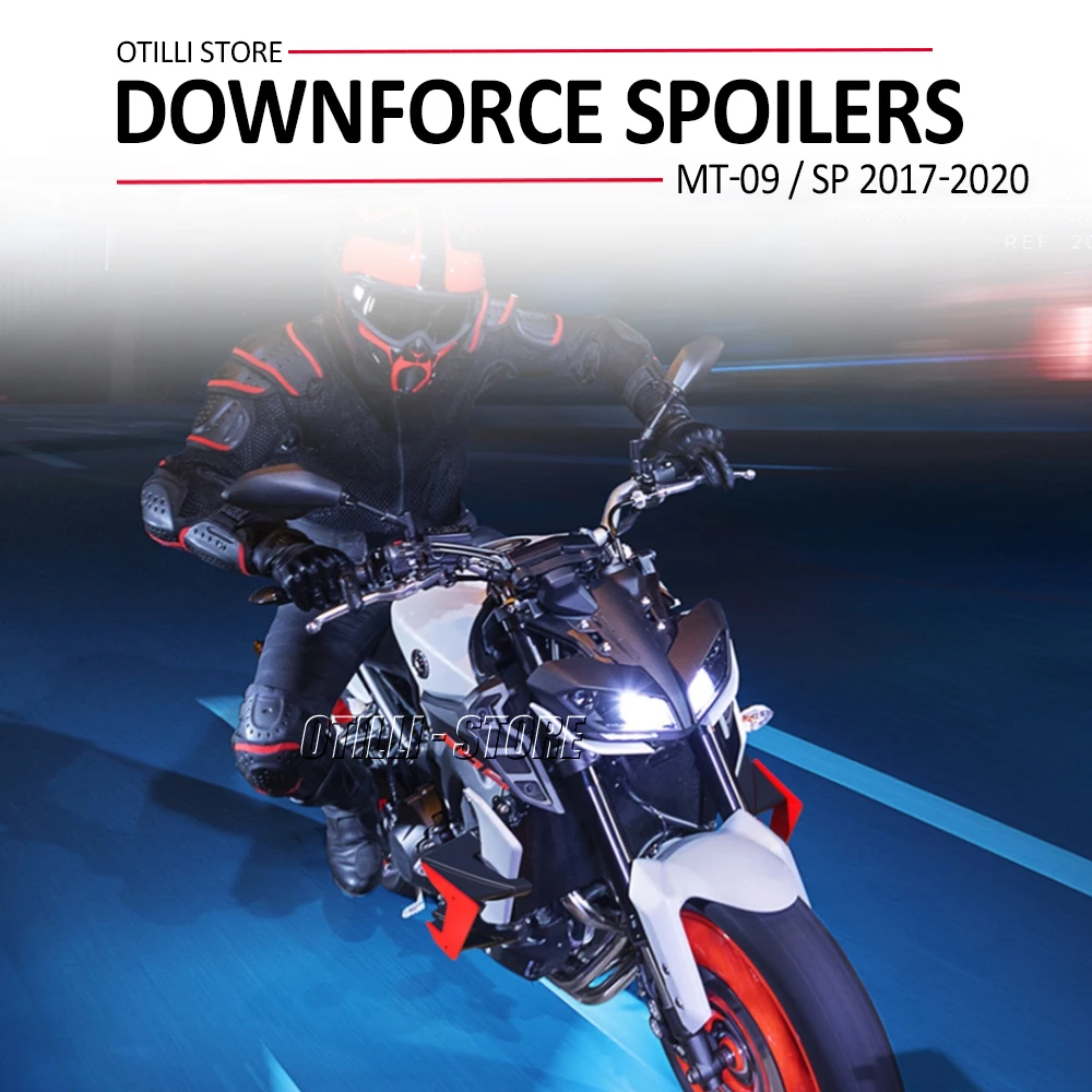 For Yamaha MT-09 MT09 MT 09 SP 2018 2019 2020 2017 NEW Motorcycle Parts Side Downforce Naked Spoilers Fixed Winglet Fairing Wing
