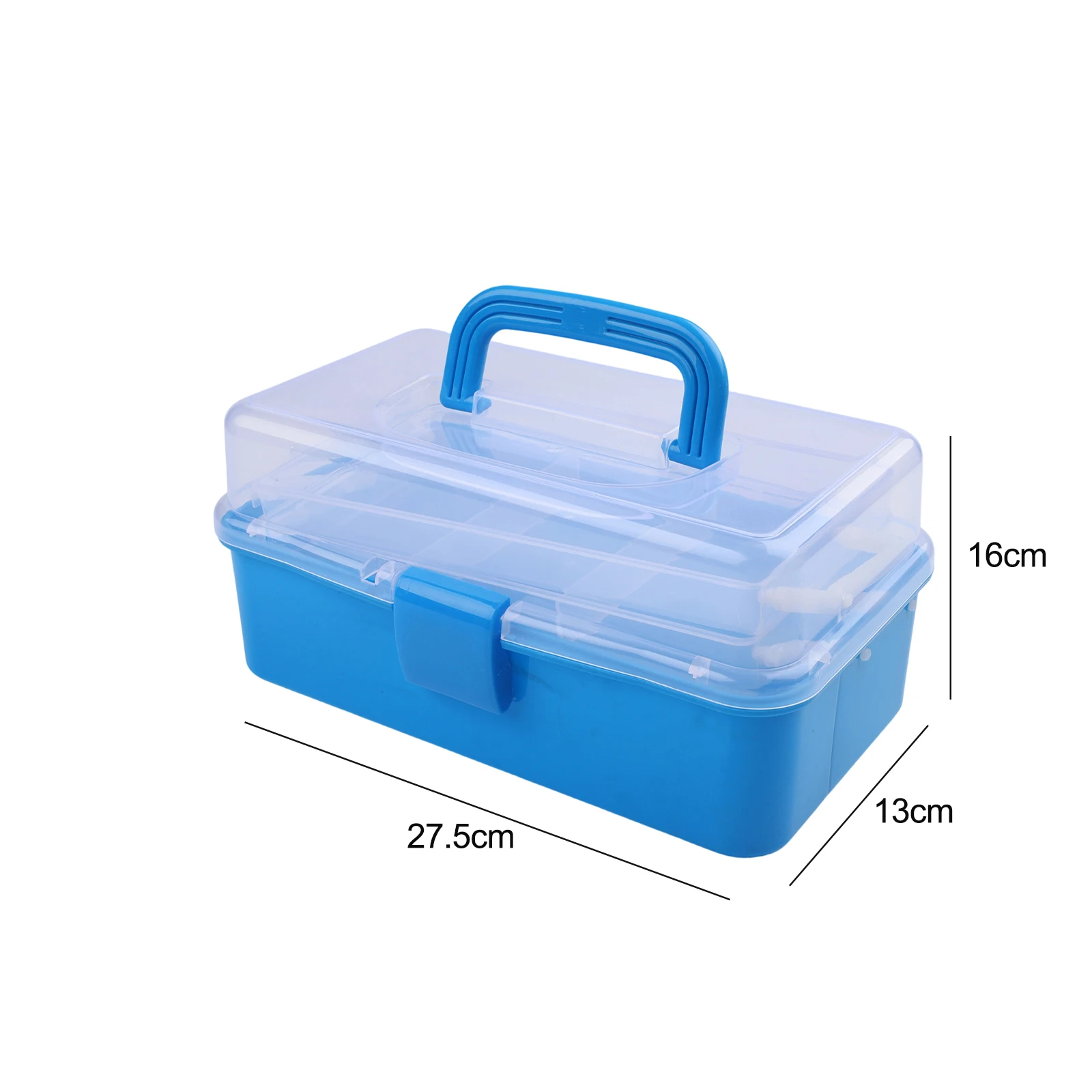 Adjustable 3 Layers Fishing Tackle Box Organizer with Cantilever Storage Box for Jewelry Hardware and Small Item Organization