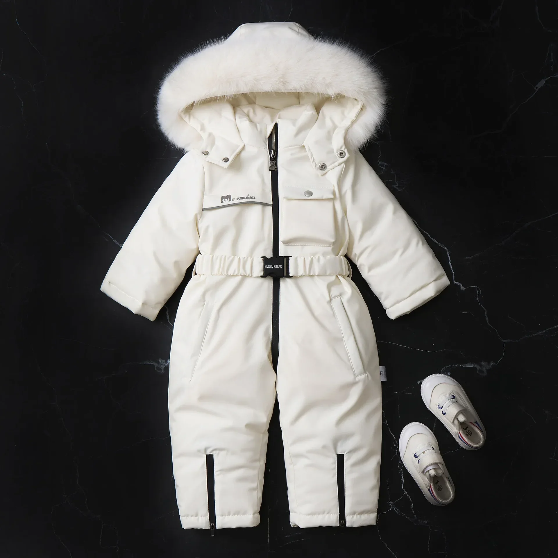 Winter NewBorn Baby Boys Fashion Padded Jumpsuits Infant Toddler Clothes Children Romper One Piece Kids Ski Suits 0-6 Years