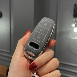 Tpu Car Key Case Cover for Audi Q7 Quattro A8 Quattro A1 A3 8P A4 A5 A6 A7 S3 S4 S5 S7 S8 R8 Q2 Q3 Q5 Q8 TT RS3 RS6 TTRS Etron