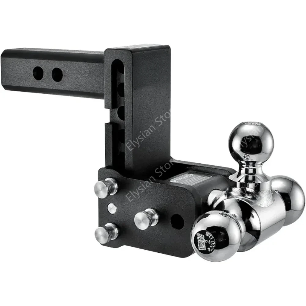 Trailer Hitches Tow & Stow Adjustable Trailer Hitch Ball Mount Fits 2