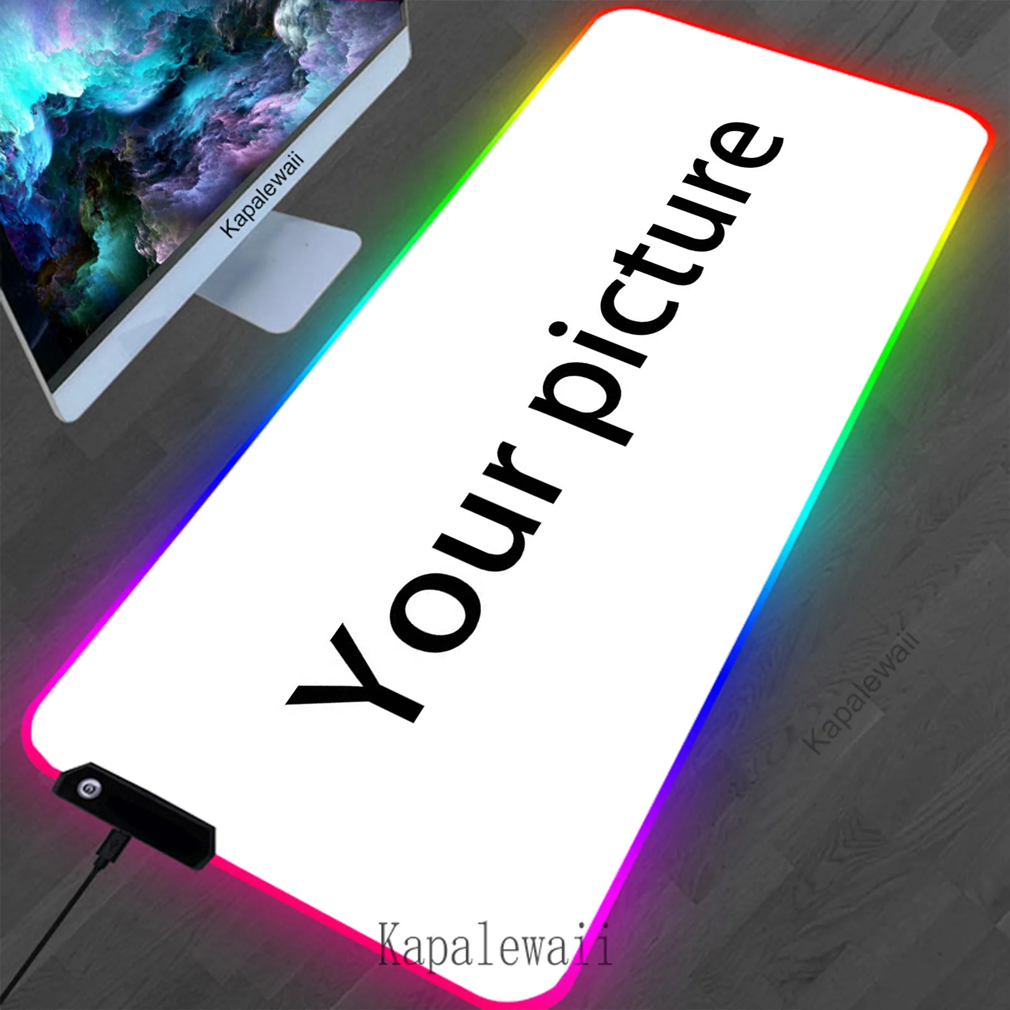 RGB Custom Large Mouse Pad 1000x550 1000x500 Desk Mat Anime Gaming Mousepad Xxl Xl Lock Edge Game Mouse Pads Speed Picture Print