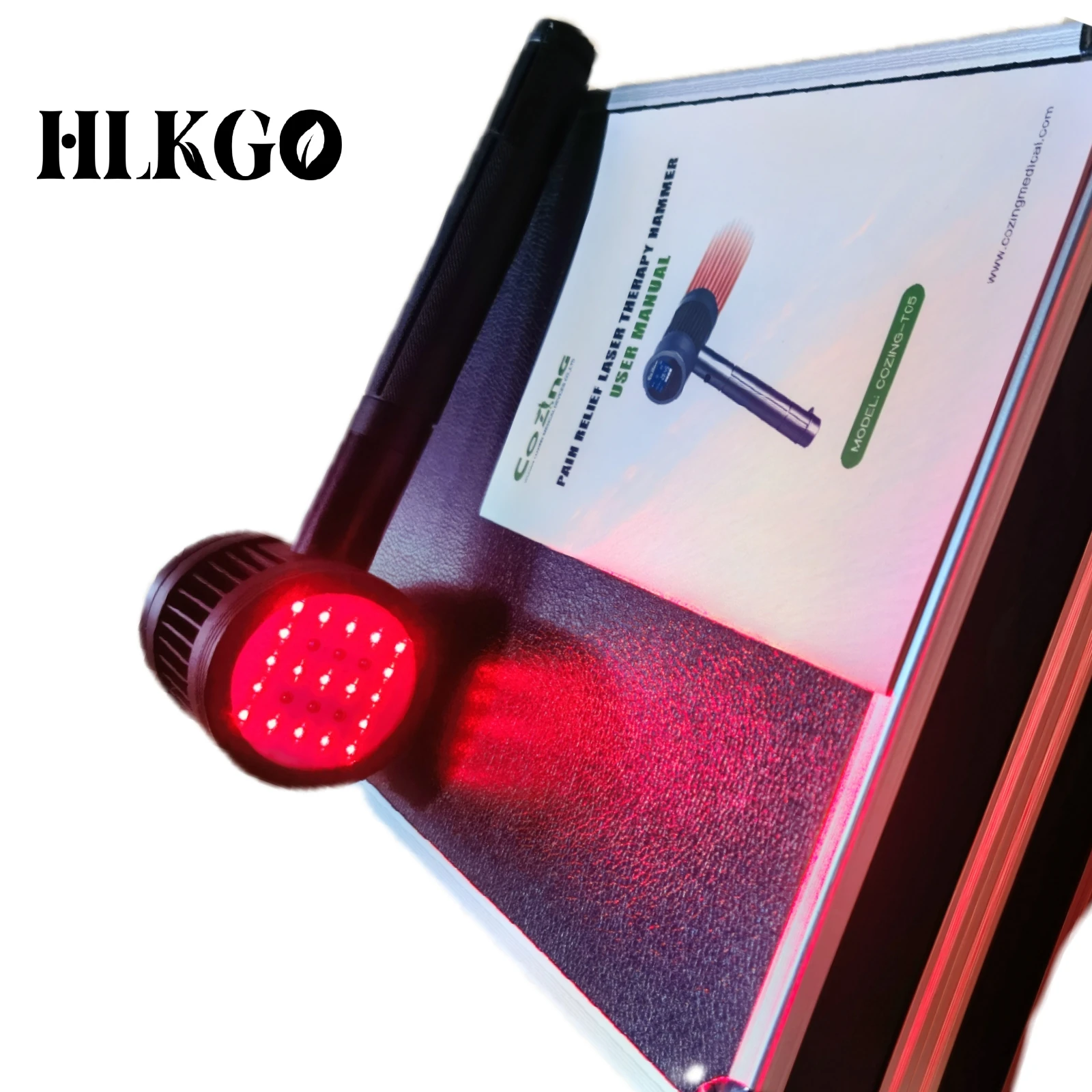 

HLKGO Cold Laser Therapy 650nm*19 808nm*6 Low-Level Laser Treatment for Pain And Inflammation At Home Photobiomodulation Device