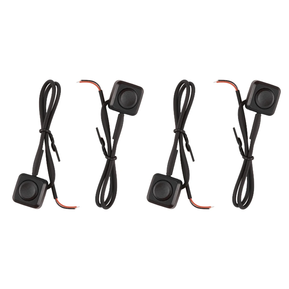 CMCN 4 Pcs Momentary Switch Momentary Push Button ON Off Switch 12V 24V Surface Mount Mini Button Switch