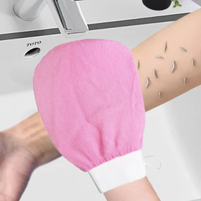 1-3pcs Double Sided Hammam Scrub Mitt Magic Peeling Glove Exfoliating Tan Removal Mitt Second Pieces  discount