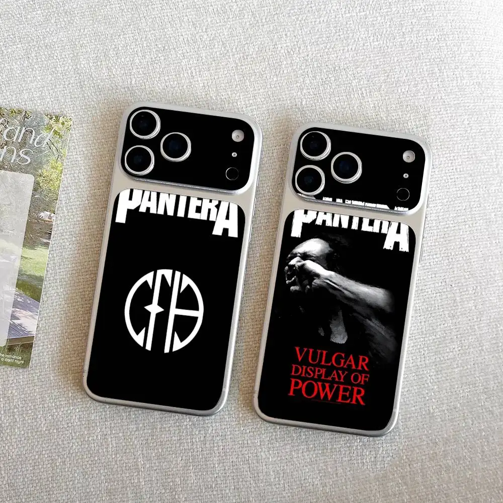 Dark Heavy Metal Rock P-PanteraS Band Back Protective Decal Skin Wrap Sticker For IPhone 17 Pro 17 Pro Max