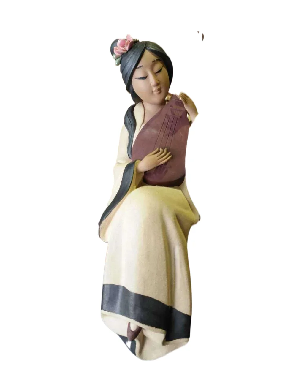 Ceramic classical beautiful women boutique ornaments, simple and creative Chinese furniture versatile ladies Chinese style