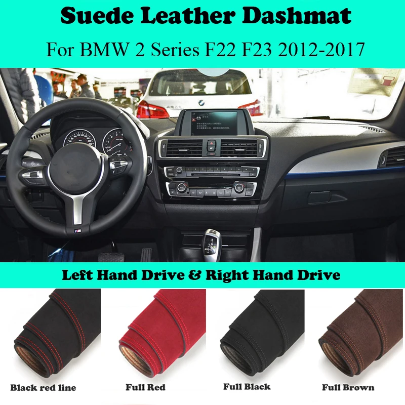 

Ornaments Car-styling Suede Leather Dashmat Dashboard Cover Dash Mat For BMW 2 Series F22 F23 Coupe 2012 2013 2014 2015-2017