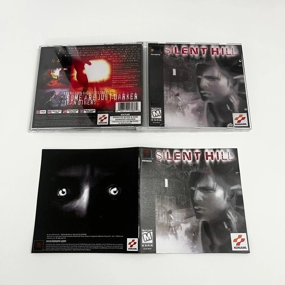 PS1 سايلنت هيل/تومبا نسخة المضغوط مع لعبة القرص اليدوي حرق القرص المضغوط فتح وحدة التحكم سائق بصري ريترو لعبة فيديو قراءة القرص المضغوط