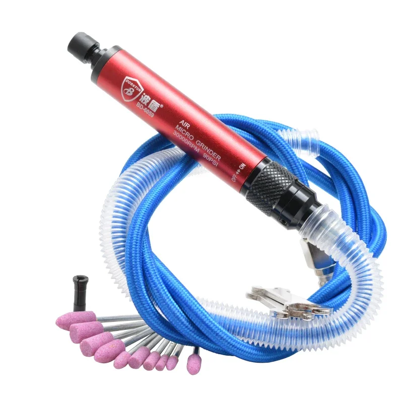 Wave Shield Air Grinding Pen Pneumatic Polishing Pen Pneumatic Grinder 3Mm/6Mm Air Grinder Engraving Pen Bd-6059