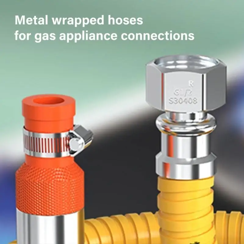 J6PE Gas Línea Corrugada Manguera tubos Propano Manguera Conversión gas natural flexible