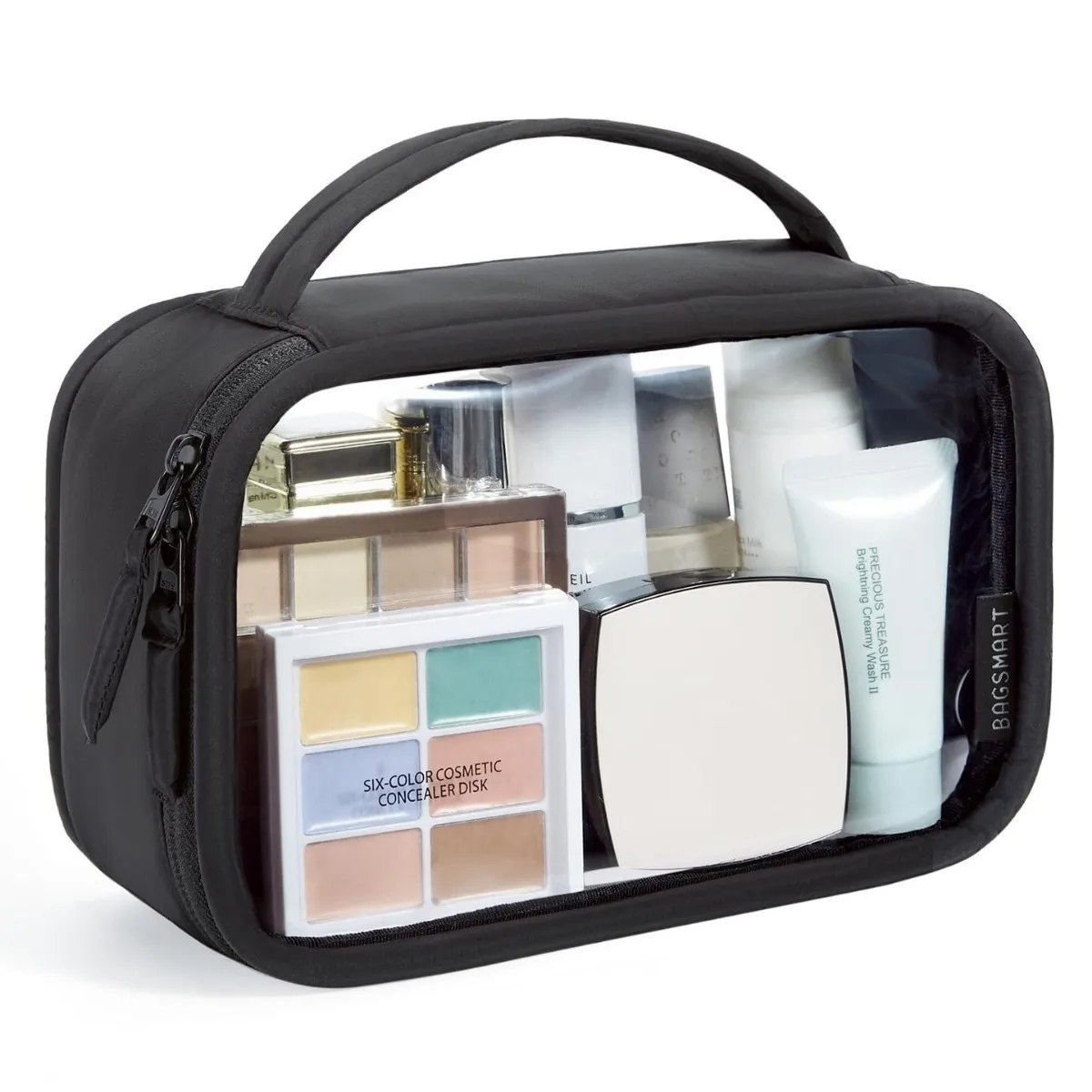 TSA-Approved  PVC Clear Makeup Case Toiletry Bag Multipurpose Travel Portable Dust Proof Organizer Transparent Storage Bag