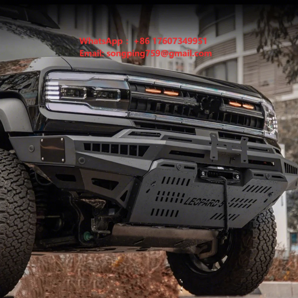 For BYD Denza B5 Leopard 5 Modified Racing Manganese Steel Thickened Upgraded Off-Road Bumper and Anti-Collision Bumper