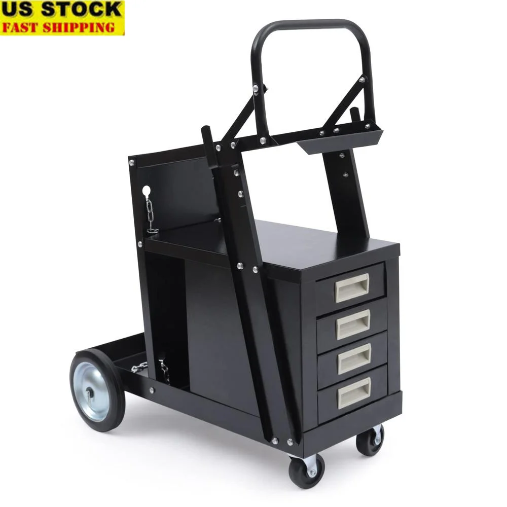 

Welder Cart with Drawers Wheels and Tank Storage Heavy Duty Steel ConstructionRolling Welder Cart Professional Plasma Cutter