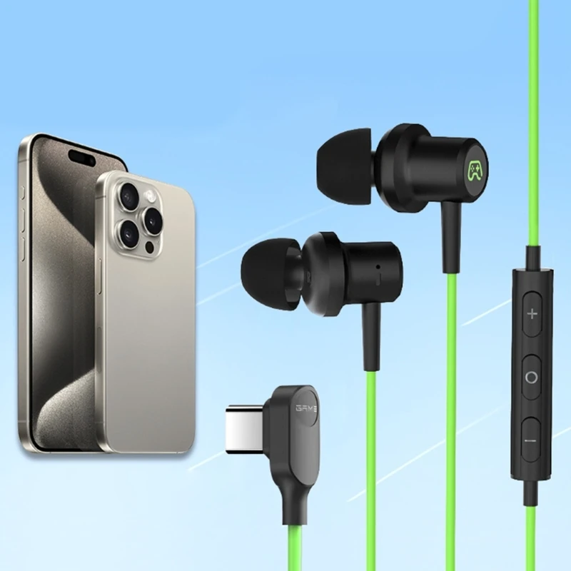 USB C Headphones for Phone 15/15Pro/15 Type C Earbuds with Microphone Dropshipping