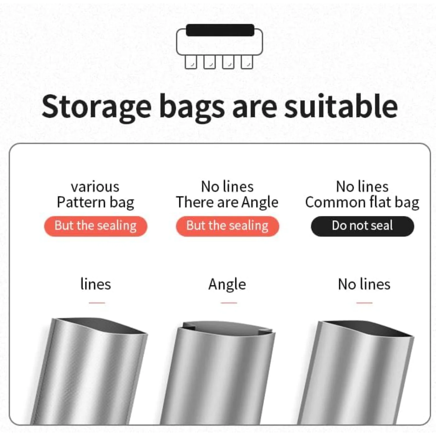 Perfect Part Vacuum Seal Bags - Pack of 50 Precut Vacuum Sealer Bags for Food, Heavy Duty Vacuum Bags for Food Saving Vacuum Sea