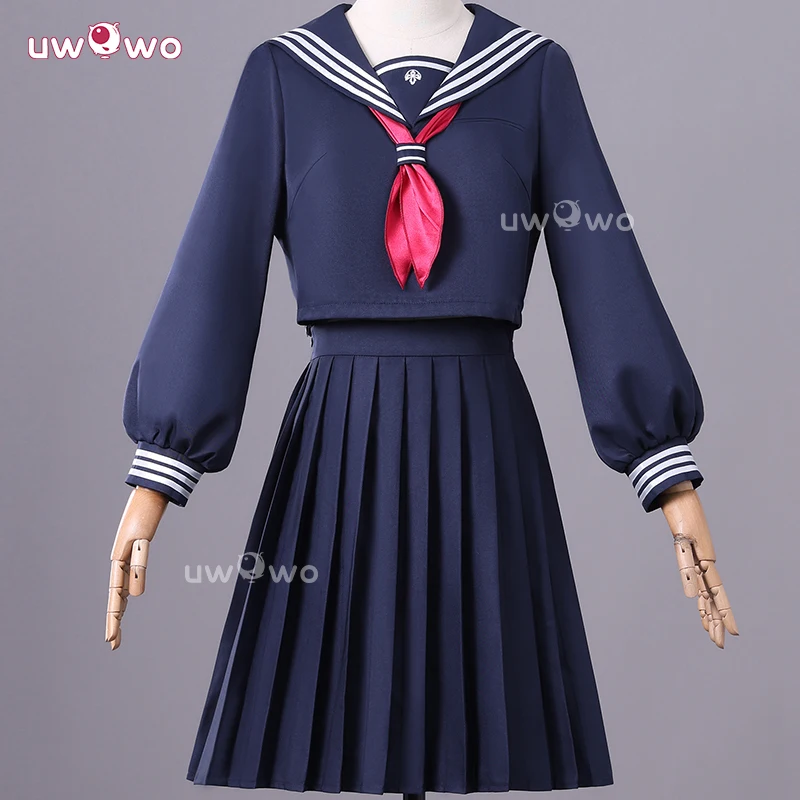 

UWOWO Collab Series: Horror Game Shimizuu Hinakoo Cosplay Teen Girl Blue Sailor School Uniform Cosplay Costume Halloween Costume