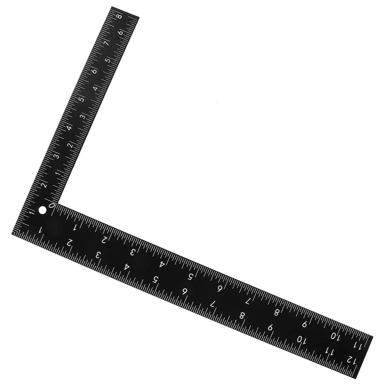 Heavy Duty Metal Right Angle Ruler 20Cm Professional Drawing Measurement Tool for Architecture Craft Carpentry