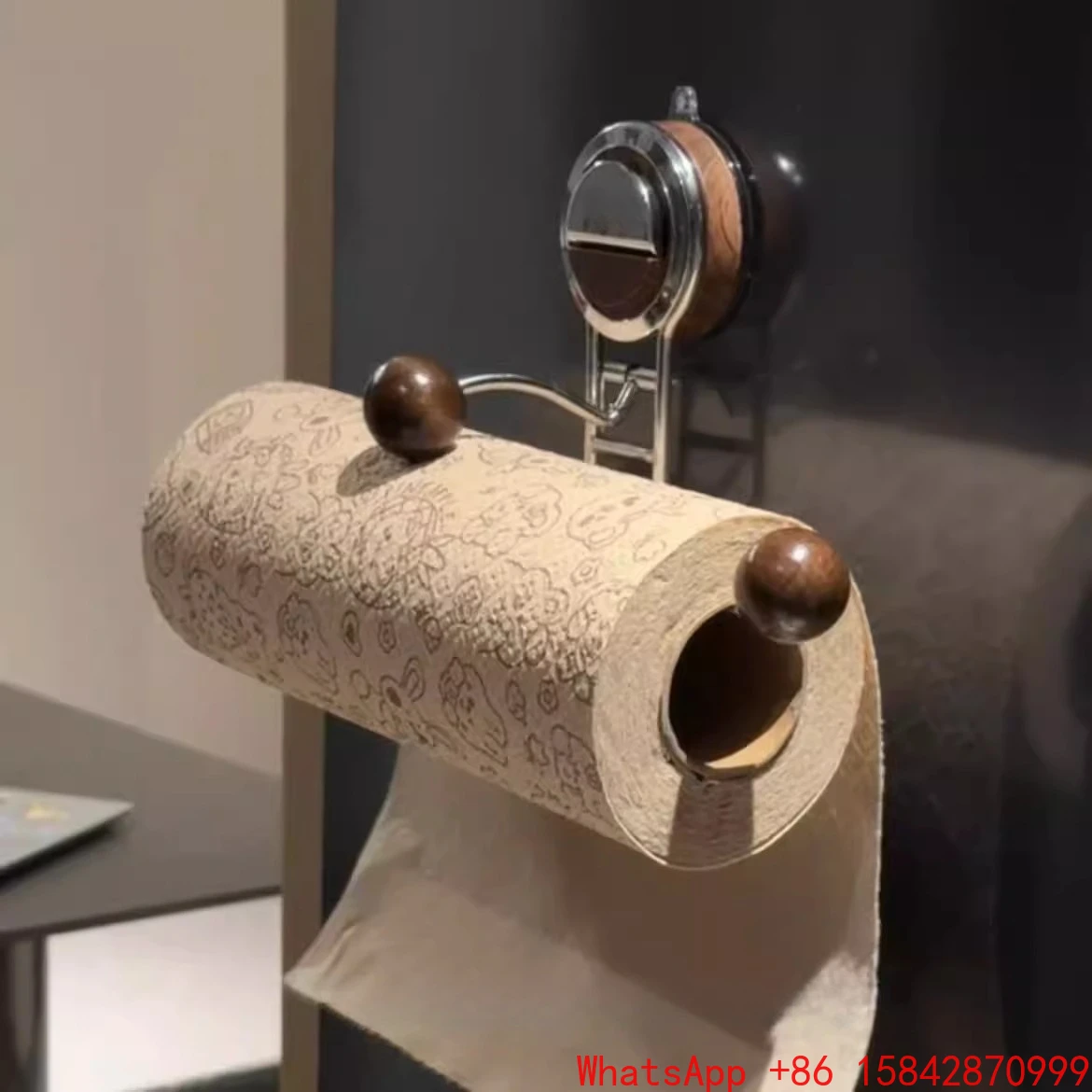 

Полка для рулонной бумаги на присоске, пластиковая вешалка для хранения