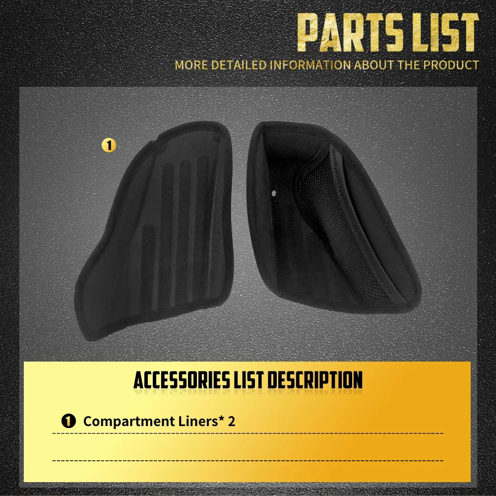 Motorcycle Faring Glove Boxes Compartment Liners Tool Box Storage Bag Insert Inner Pad For Harley Touring Road Glide FLTRX 15-Up - Image 5