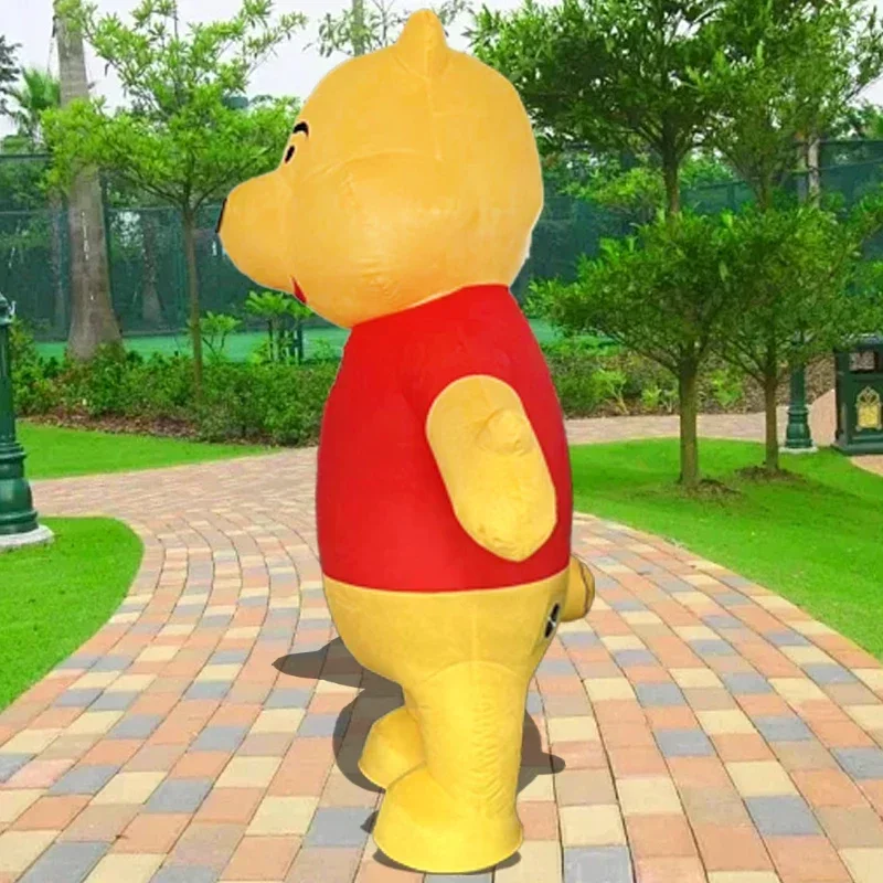 Adult Walkable Giant Full Body Inflatable Bear Mascot Costume Blow up Suit for Stage Wear Character Fancy Dress No Battery