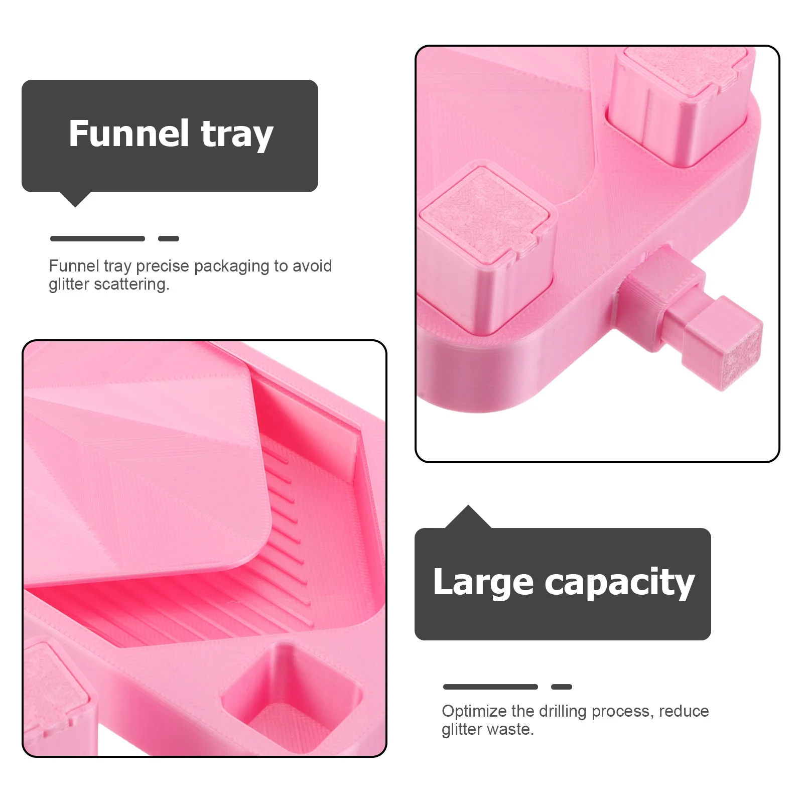 1 مجموعة حجر الراين حبة فرز الصواني اكسسوارات عدة قمع تخزين حامل DIY بها بنفسك الفن صنع المجوهرات