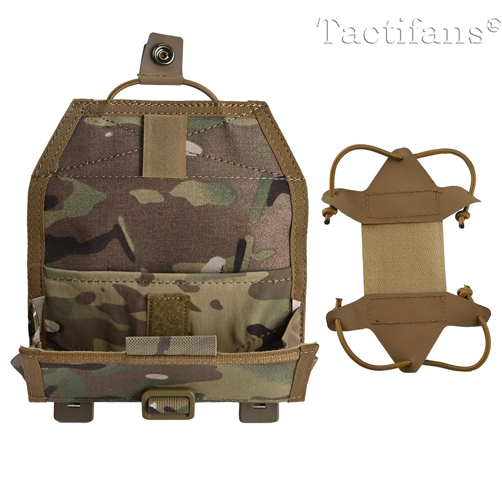 Tactical Mobile Phone Holder Rack Chest Pocket Bag Map Pouch Panel Molle Admin Fanny Backpack Airsoft Gear Hunting Accessories