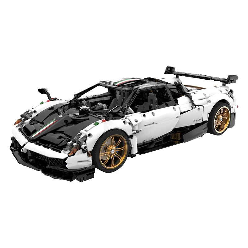 IN STOCK MOC Technical 1:8 Sports Car Huayra Building Blocks Bricks Assembling Model Toys for Children Birthday Gift Set