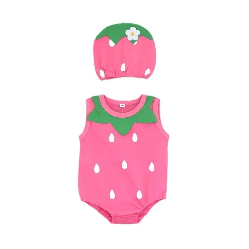 Thin summer baby triangle jumpsuit cotton cartoon animal insect suit jumpsuit for newborns  baby girl  baby girl clothes