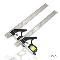 300MM Square Angle Ruler Adjustable Combination 45/90 Degree With Bubble Level Multifunctional Gauge Measuring Tool Dropshipping