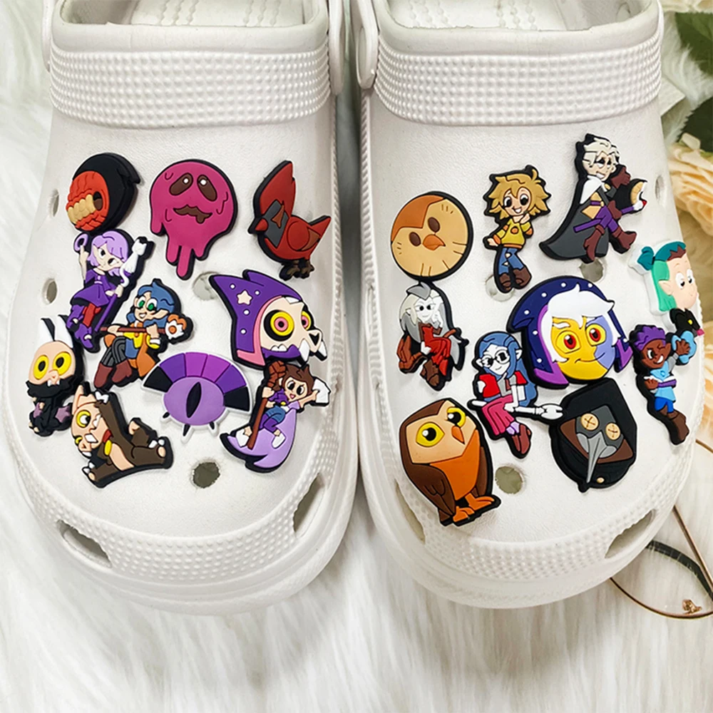 20 Stück Cartoon The Owl House für Serie PVC-Schuh-Charms, Zubehör, passend für Armbänder mit Loch, DIY, abnehmbare Kreativitätsgeschenke – Detail 7
