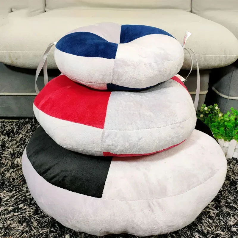 30x30cm Round Backrest Cushion Modern Simple Style Short Plush Seat Cushion Thickened Tatami Floor Cushion Rattan Chair Mat