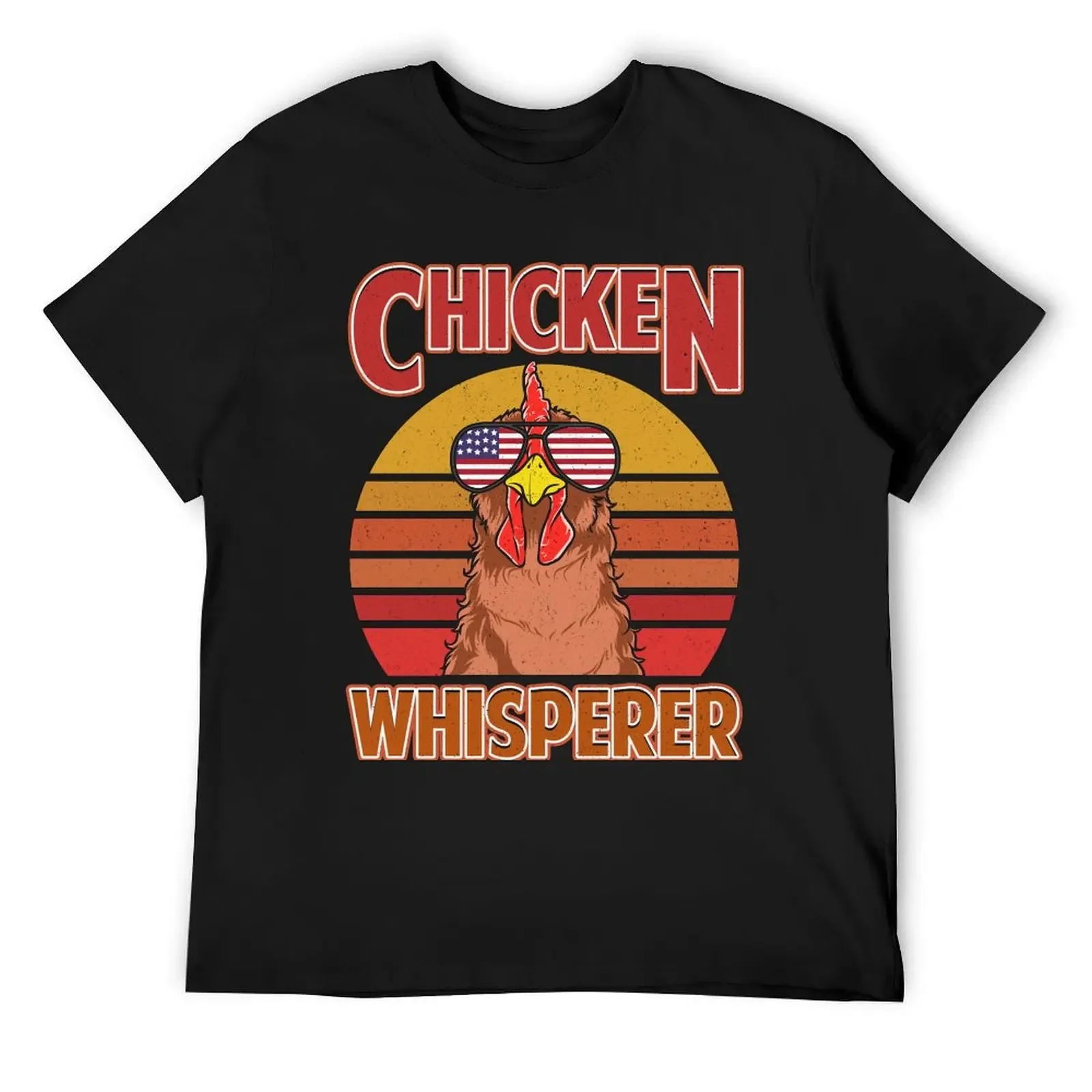 

Chicken Whisperer Distressed Farmer Poultry Farmer T-Shirt baggy shirts anime figures custom t shirt shirts men graphic