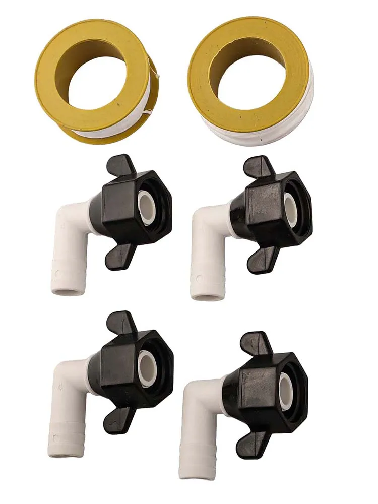 360-degree Rotatable Adapter Barb Elbow Adapter Corrosion-resistant Heat-resistant Lightweight Dependable Performance