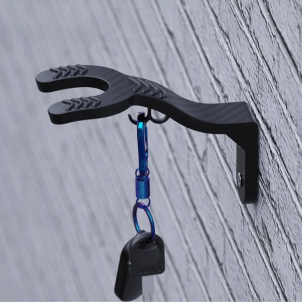 Organization Multipurpose Motorcycle Helmet Hook Wall Mount Plastic Helmet Hanging Rack Jacket Holders Home Organization