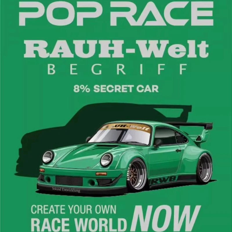 POPRACE 1:64 Porsche 930 RWB 2026 Exhibition Limited Edition Alloy Car Model