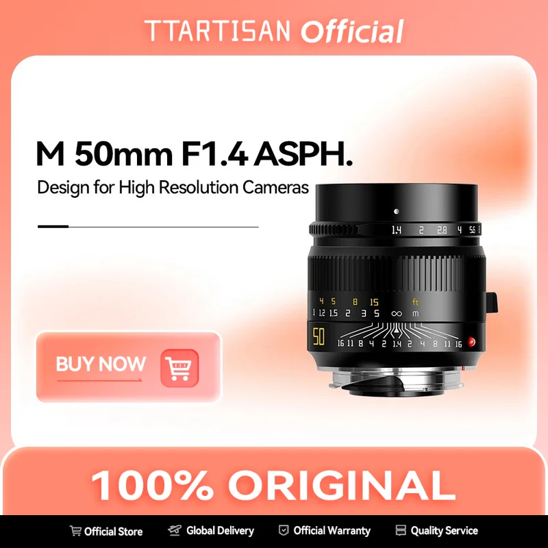 Ttartisan 50mm f1.4 asph lentes de foco manual de quadro completo para câmeras leica m-mount como m240 m3 m6 m7 m8 m9 m9p m10 lente leica