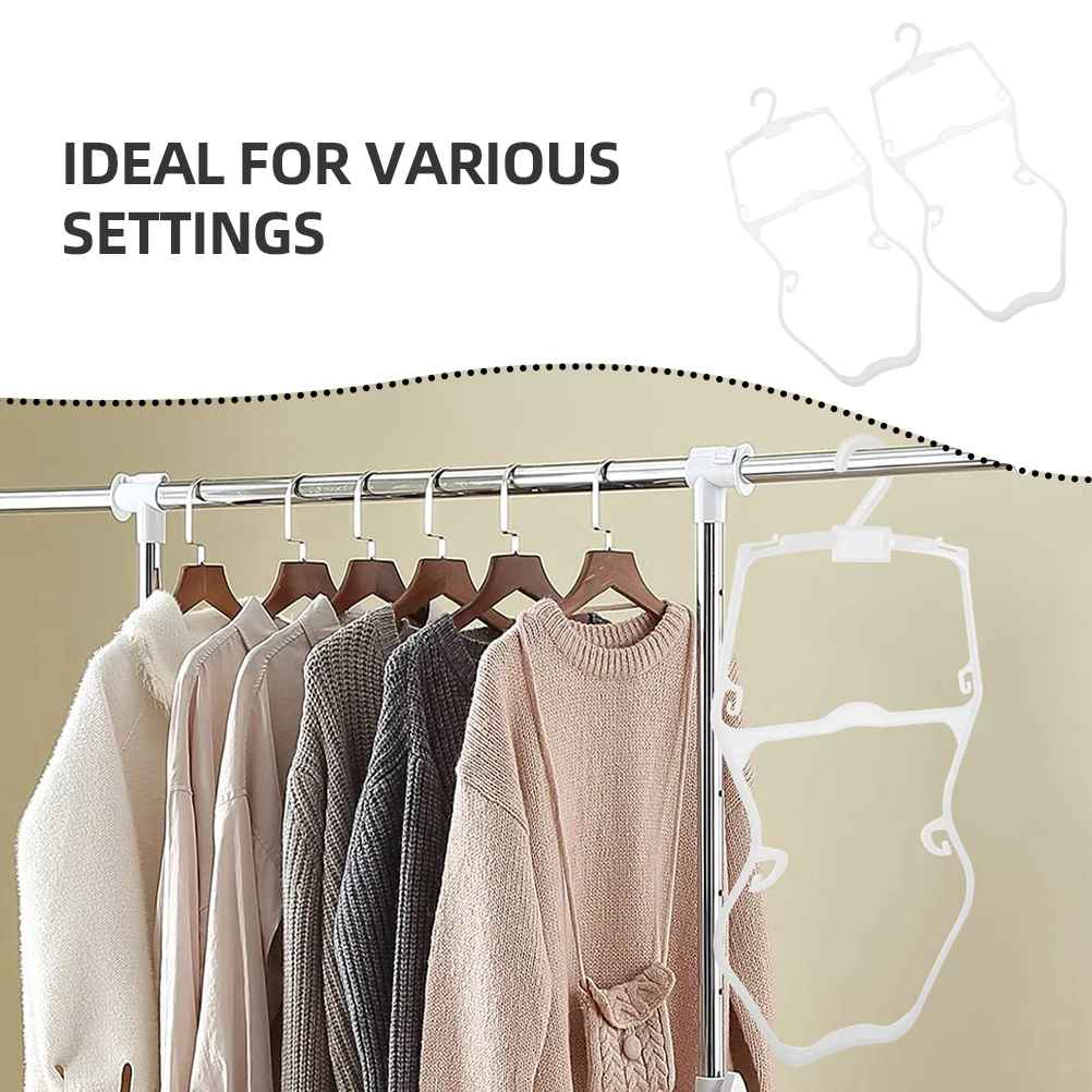 

10pcs Children's Swimwear Hanger Plastic Clothing Rack Baby Suit Swimwears Display Hangers For Infant Toddler Kids Child White