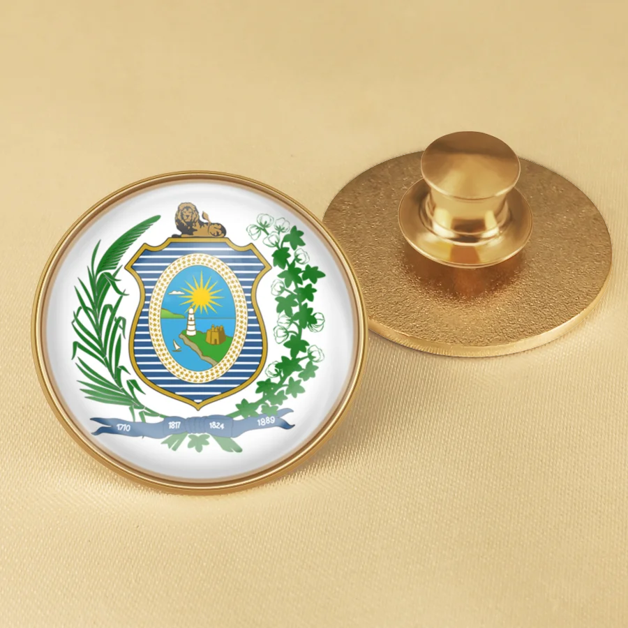 Bandeira de Pernambuco of Brazil National Emblem Flag Brooches Badges Lapel Pins