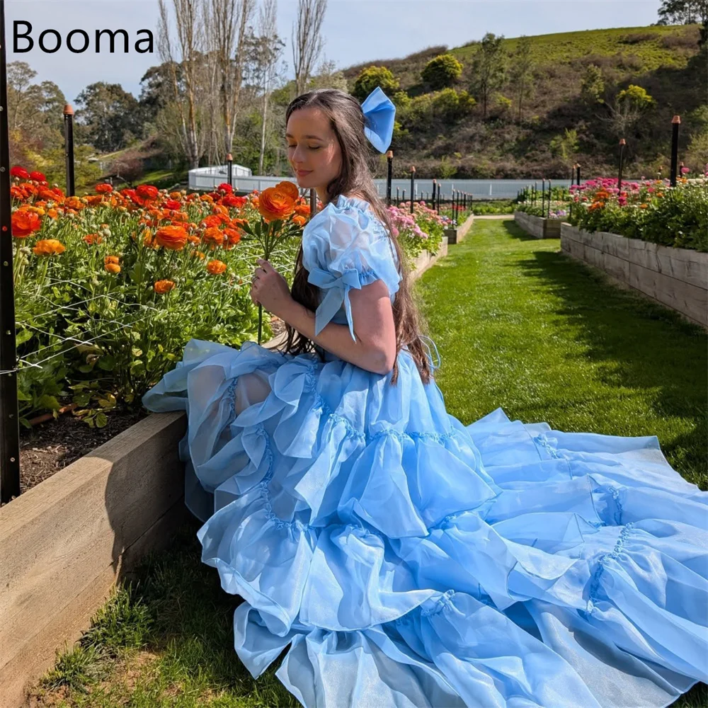 

Booma A-Line Classic Bule Evening Dresses Formal Party Gowns for Women Long Pleat Elegant Prom Gown Customize 2025