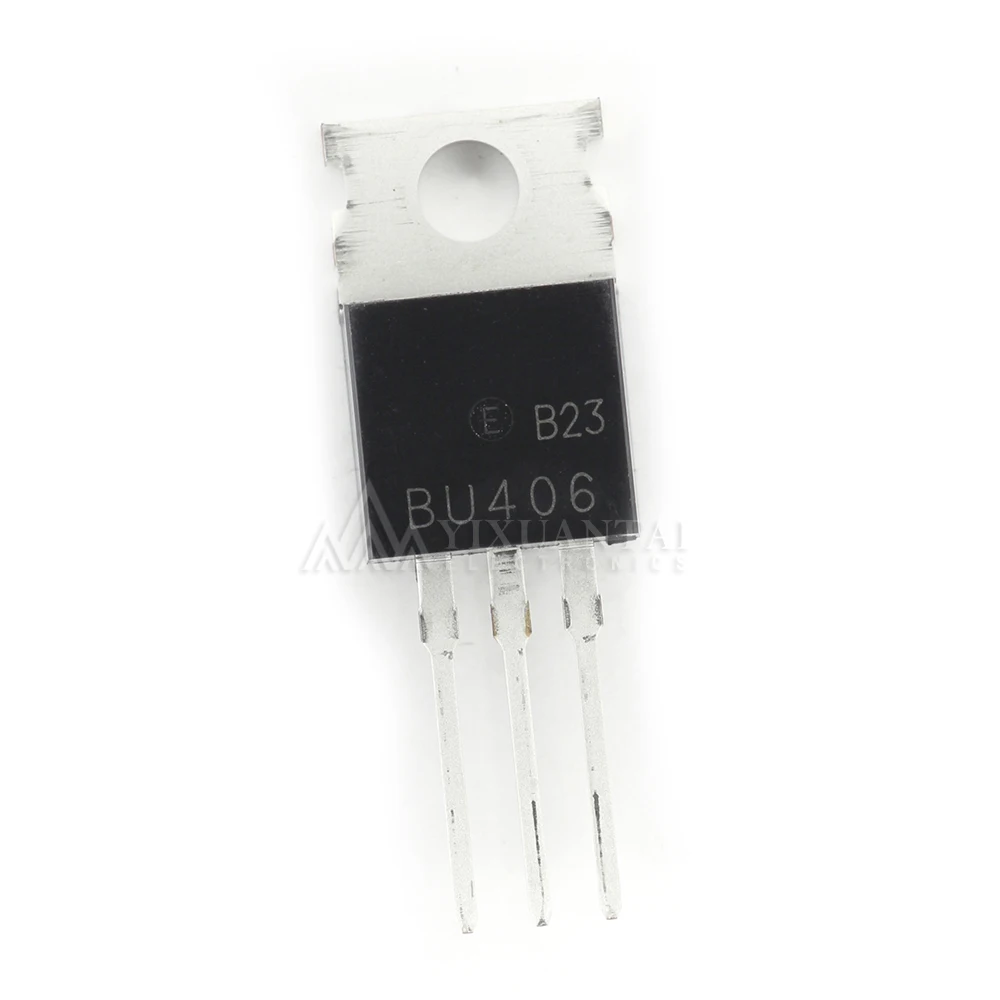 10pcs/lot   NEW origina BU406   7A 200V Power transistor TO220 Triode Transistor TO-220   BU407 BU806 BU807
