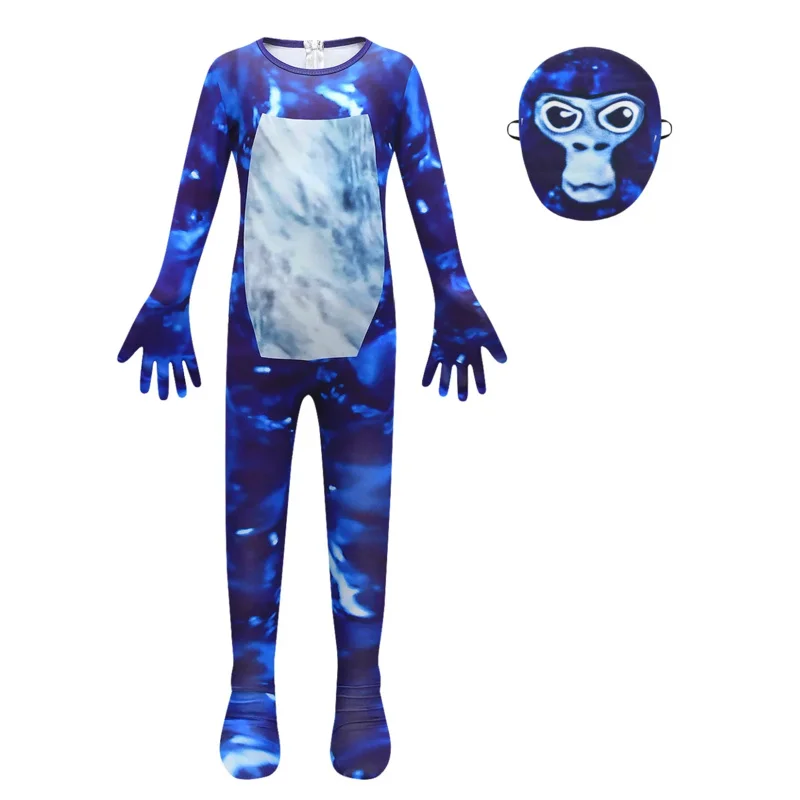 أنيمي تأثيري VR لعبة الغوريلا علامة بذلة الأطفال مضحك هالوين حفلة عيد ميلاد Monke تأثيري حلي الأولاد أنيمي الكرتون 72th #6