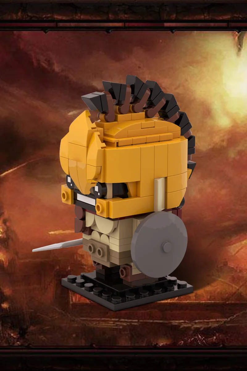 

MOC Spartan Warriors Leonidas Bricks, модель 300, спартанские воины, фигурка, строительные блоки, сборка, развивающие игрушки, подарки для детей, сделай сам